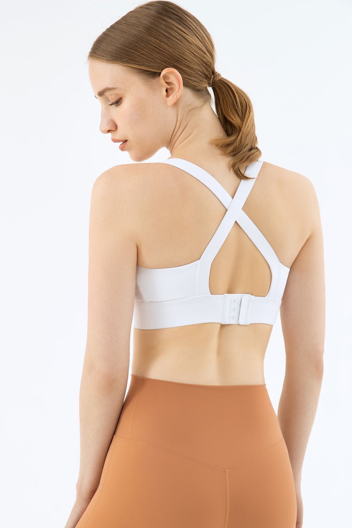 Strappy Back Cutout Sports Bra