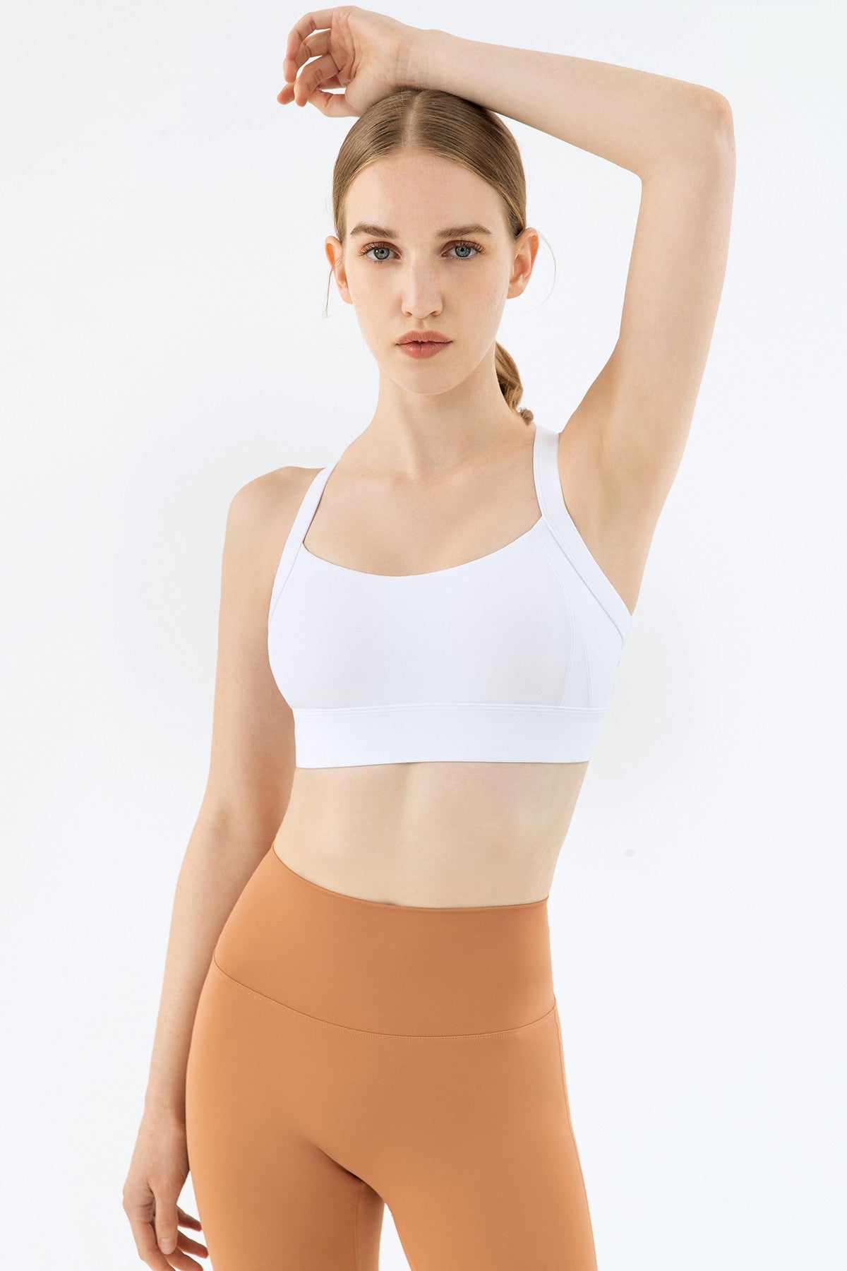 Strappy Back Cutout Sports Bra