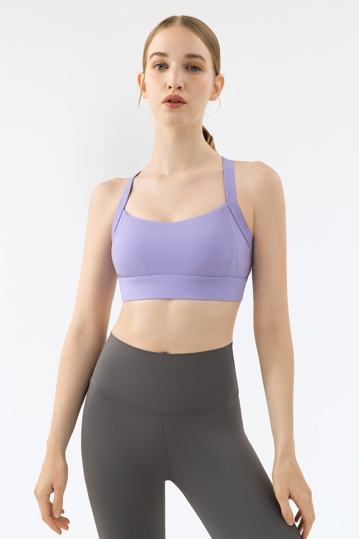 Strappy Back Cutout Sports Bra