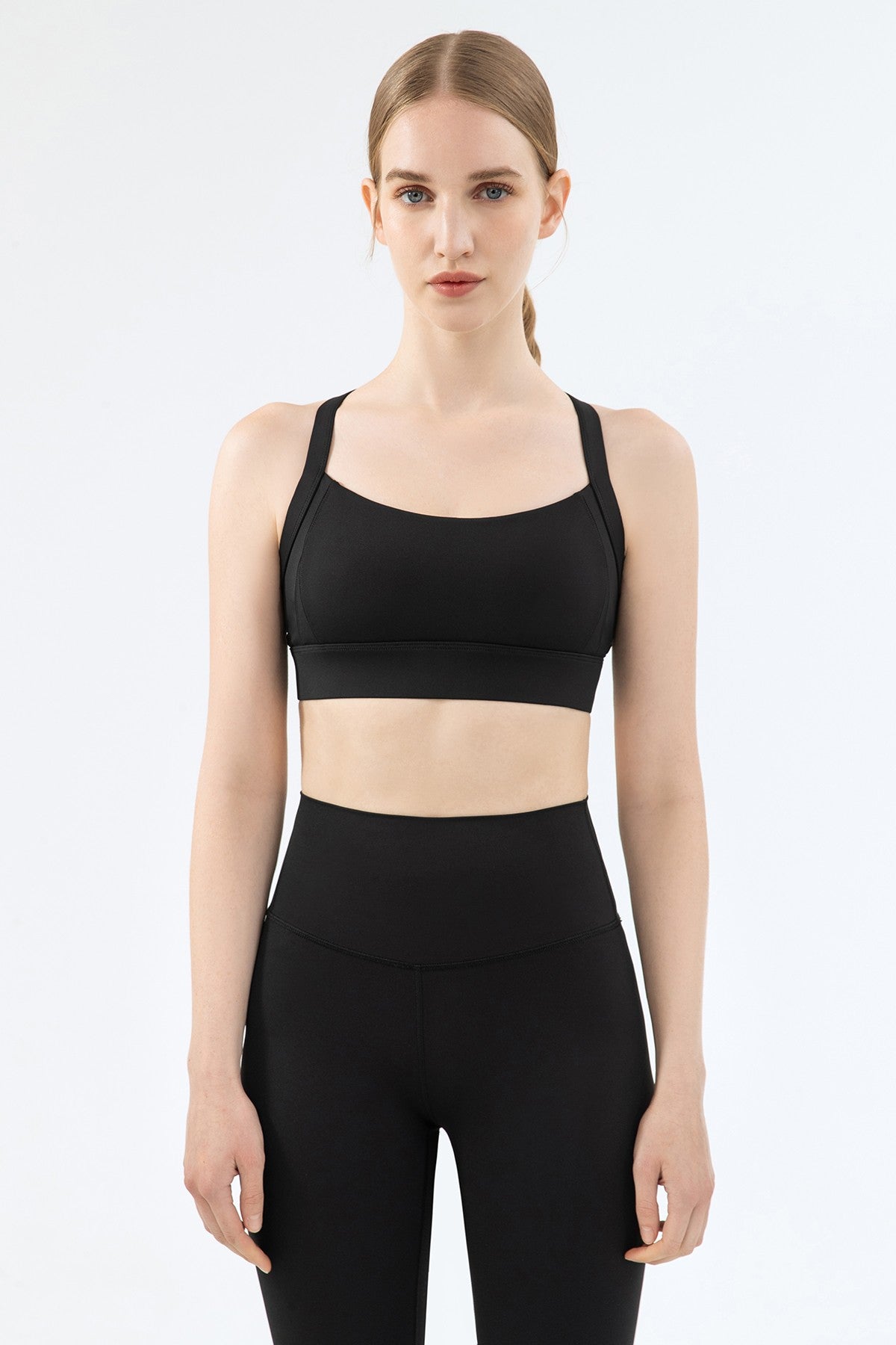 Strappy Back Cutout Sports Bra