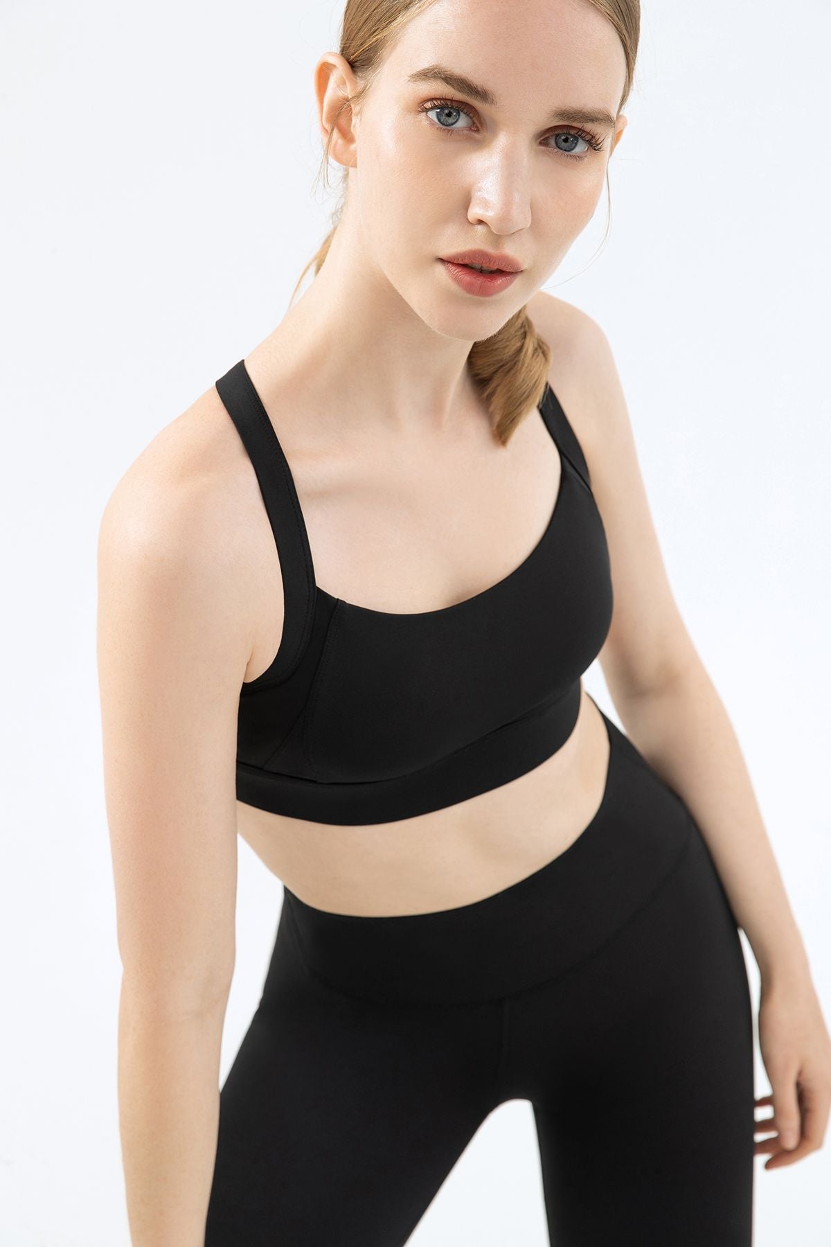 Strappy Back Cutout Sports Bra