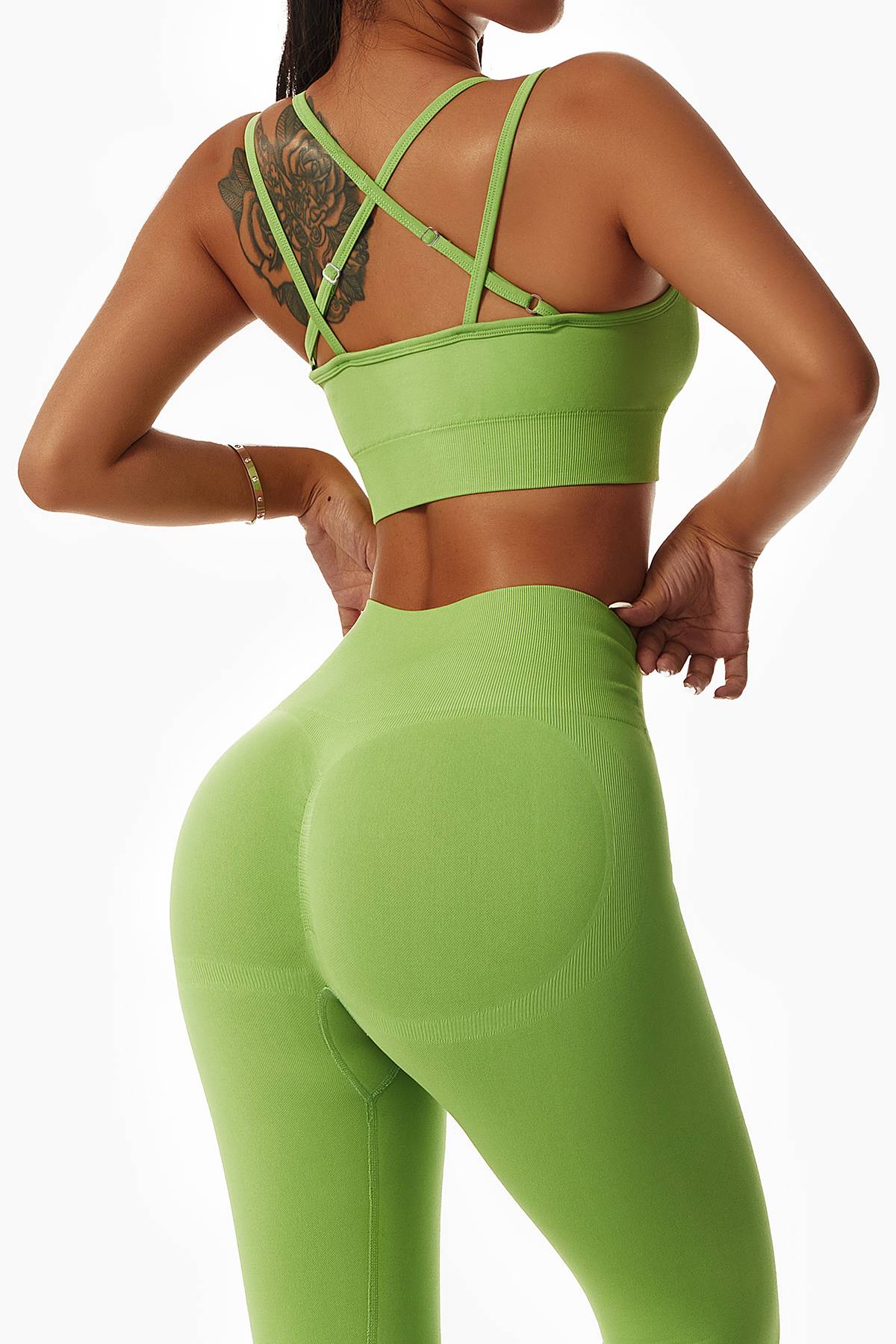 Strappy Seamless Supportive Sports Bra