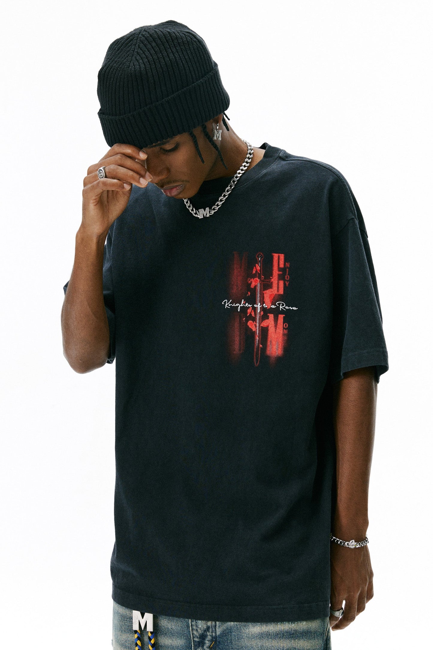 MEDM 로즈 소드 티셔츠