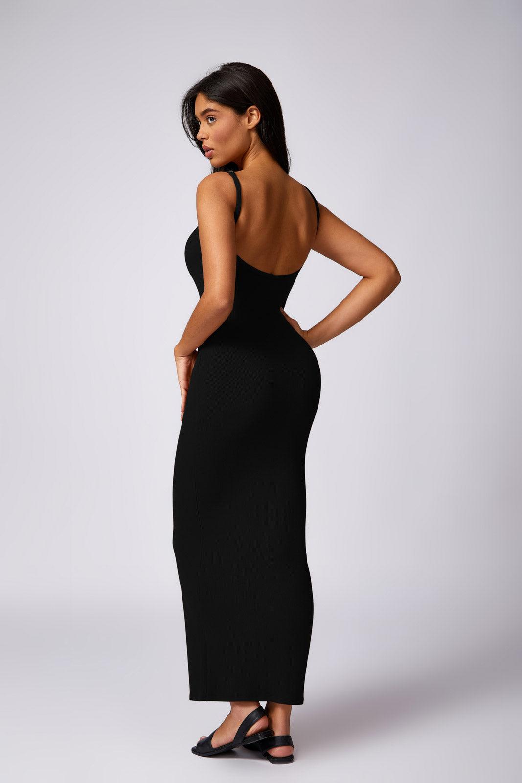 Thalia Long Dress - Black