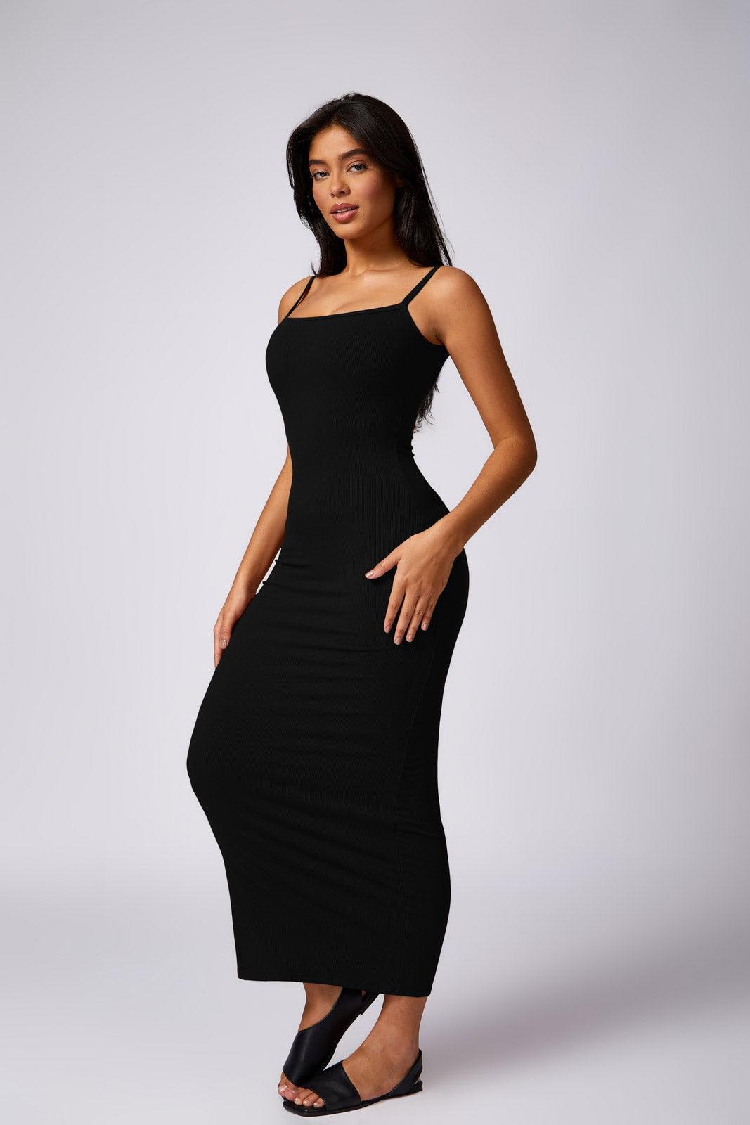 Thalia Long Dress - Black