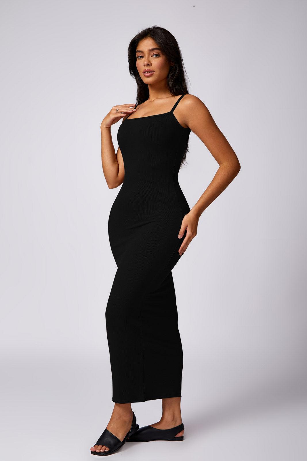 Thalia Long Dress - Black