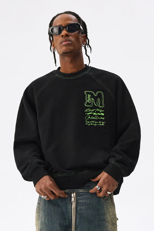 MEDM 래글런 스웨터