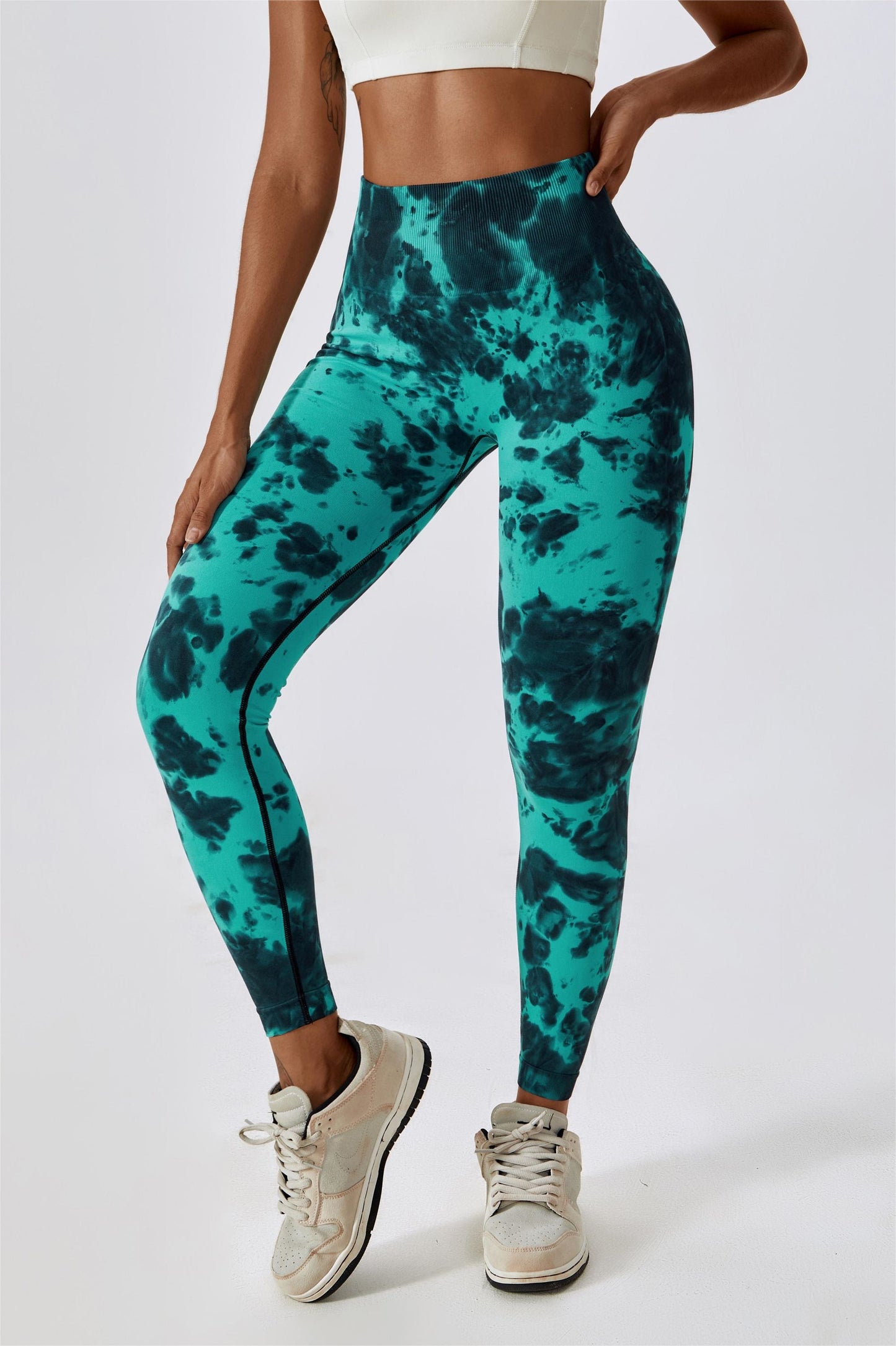 Tie Dye Seamless High-Rise Scrunch Leggings