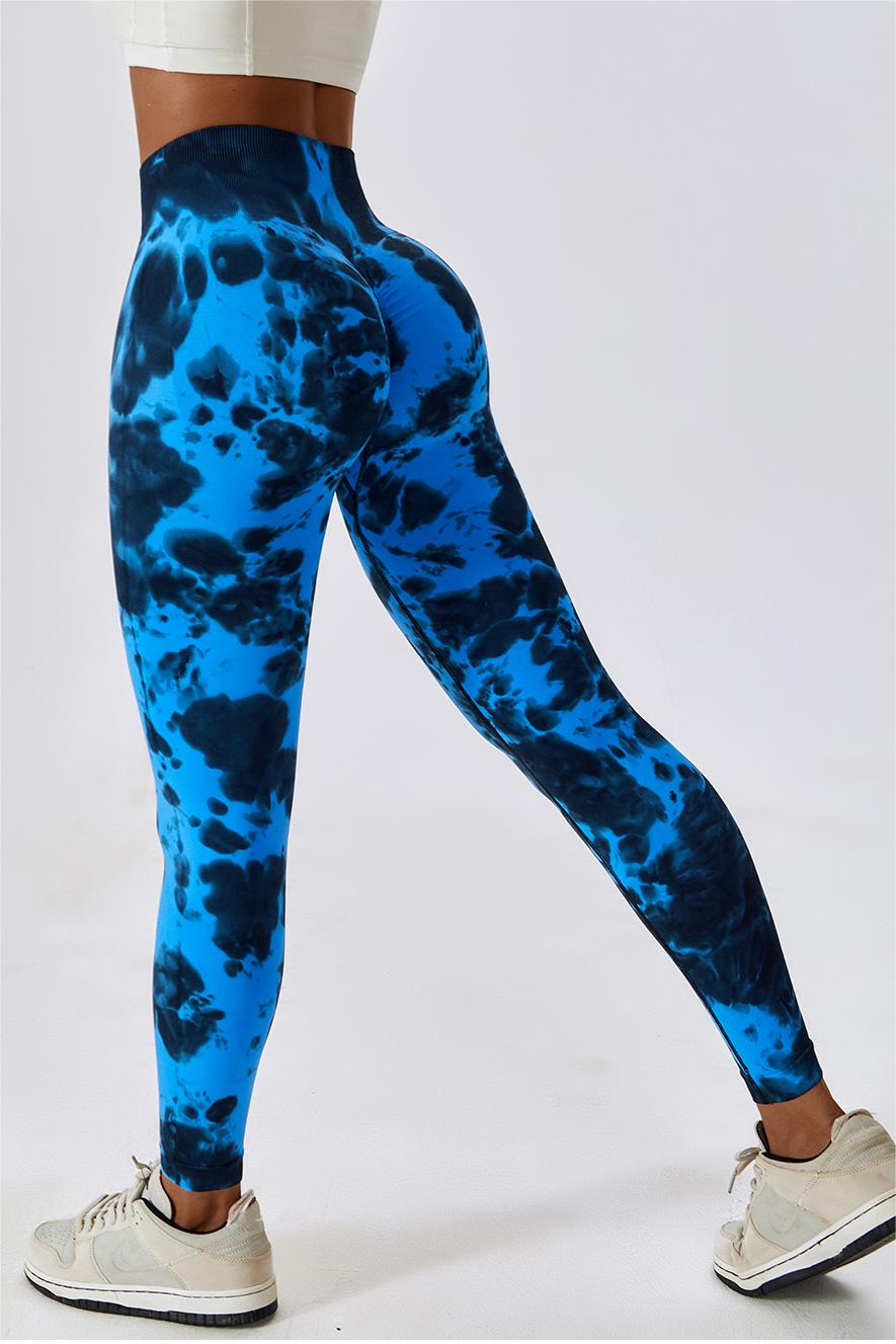 Tie Dye Seamless High-Rise Scrunch Leggings