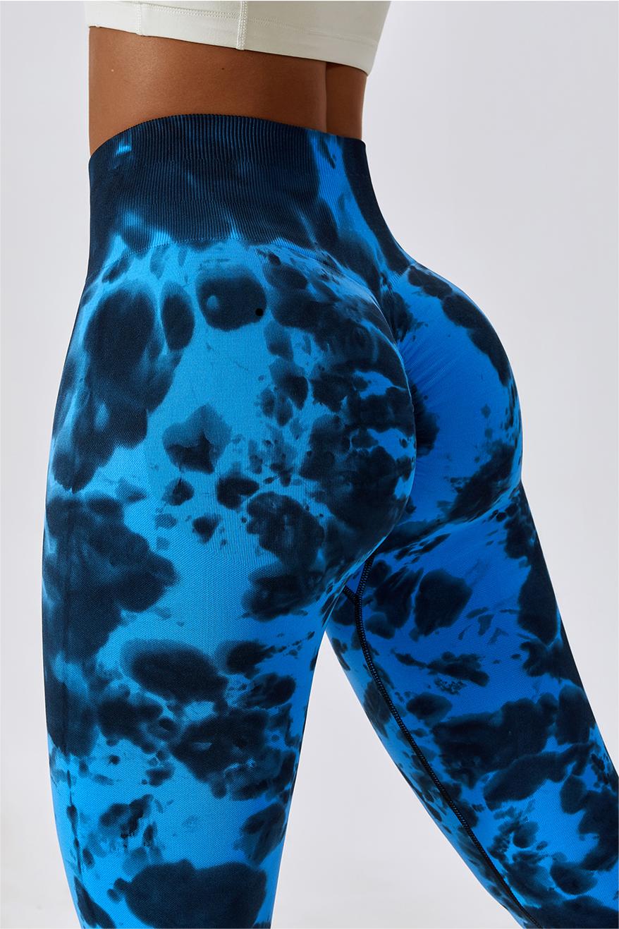 Tie Dye Seamless High-Rise Scrunch Leggings