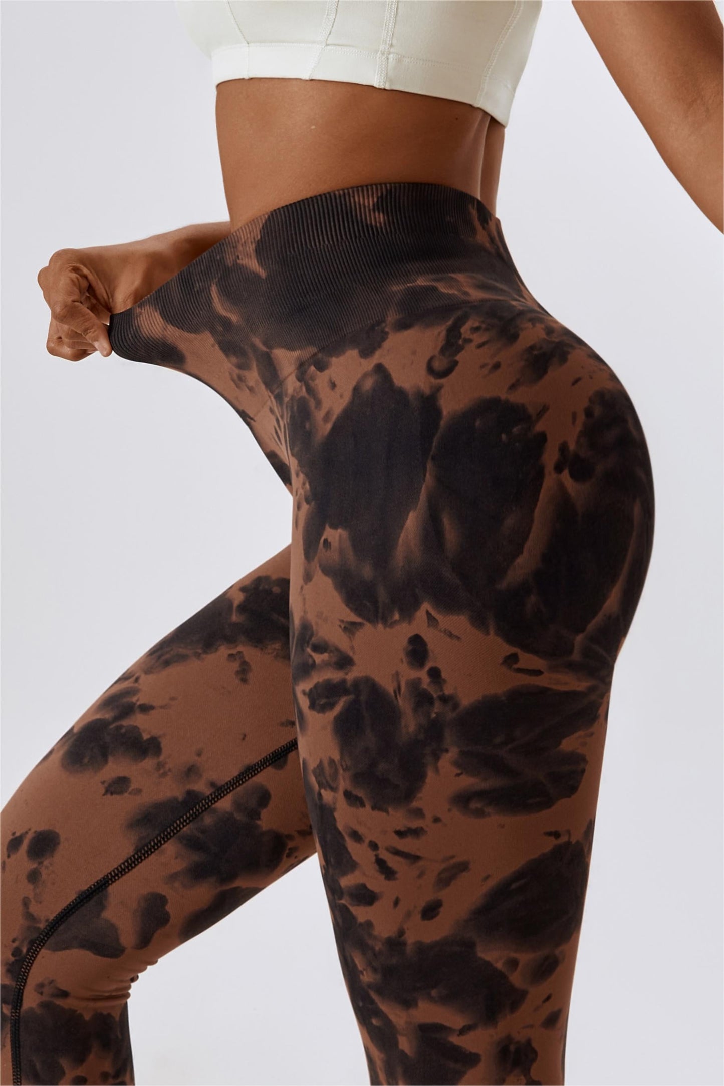 Tie Dye Seamless High-Rise Scrunch Leggings