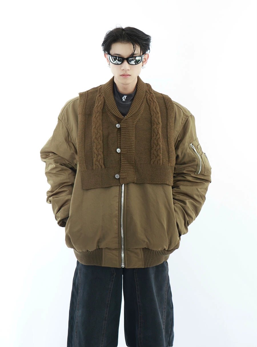 Trendy Men's Oversized Bomber Jacket | Streetwear Cotton Coat