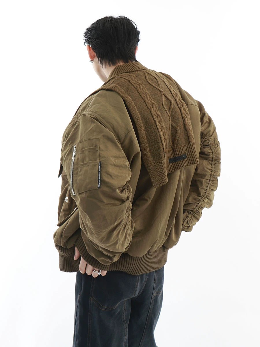 Trendy Men's Oversized Bomber Jacket | Streetwear Cotton Coat