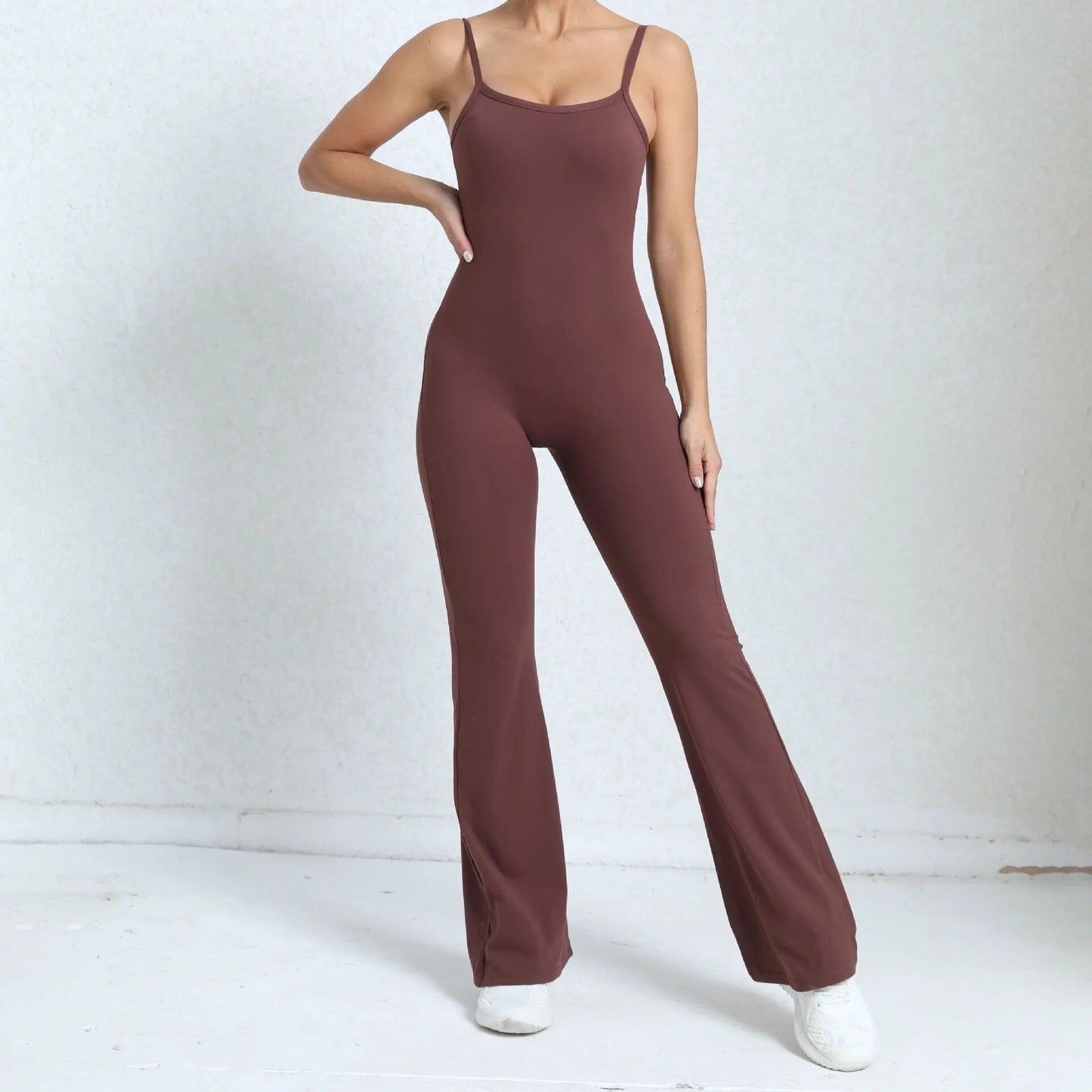 Essential Strappy Flared Jumpsuit