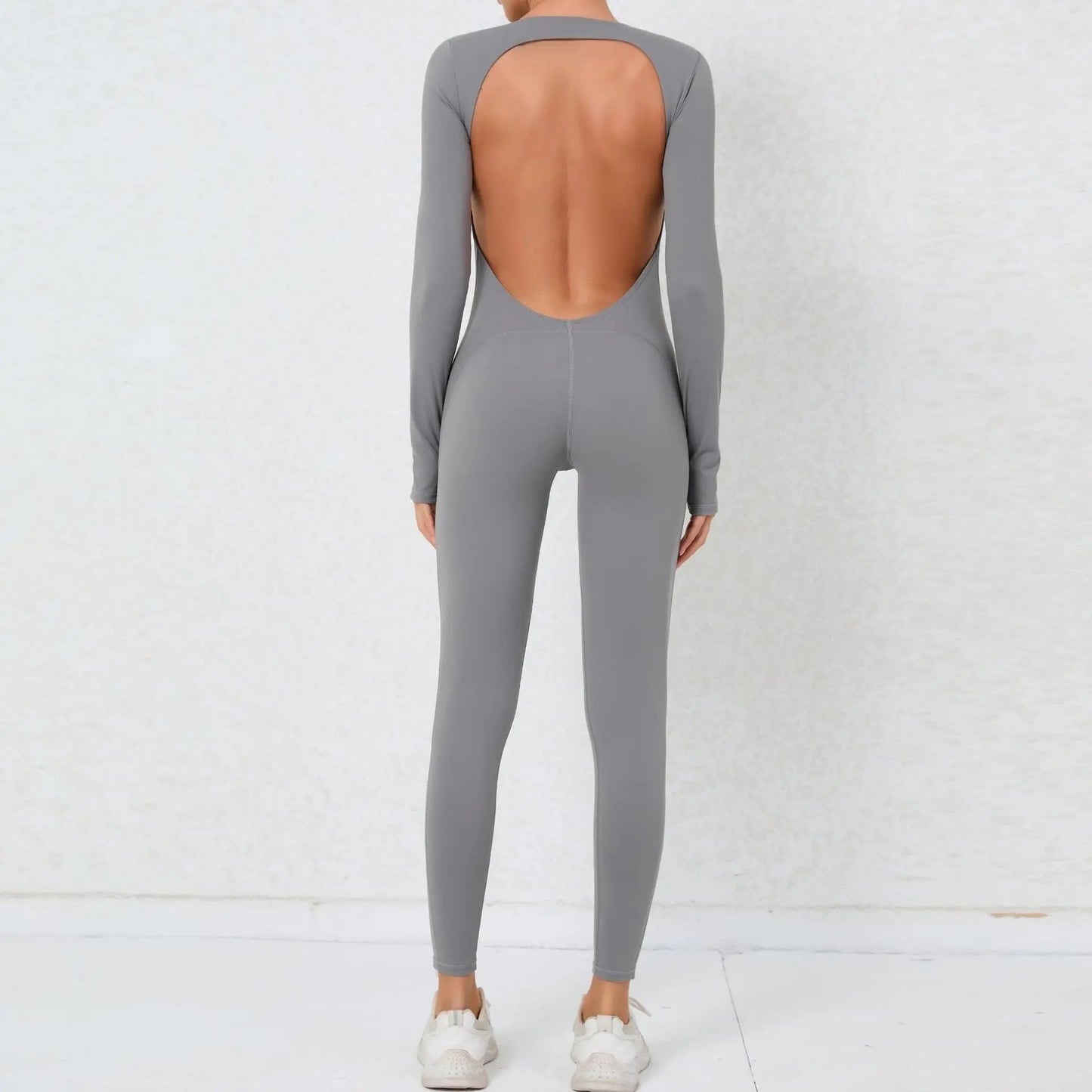 Essential Longsleeve Backless Jumpsuit