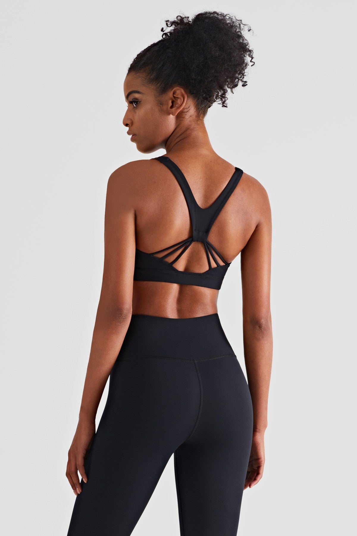 V-Back Scoop Neckline Sports Bra