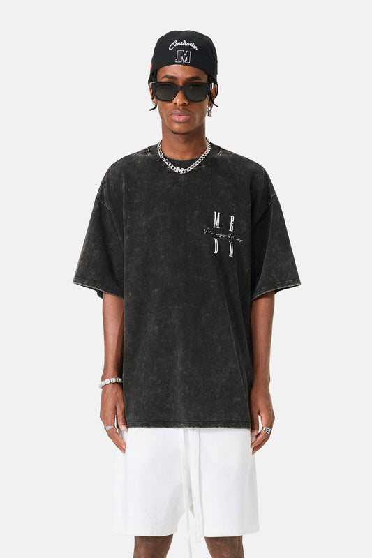 MEDM 워시드 티셔츠 