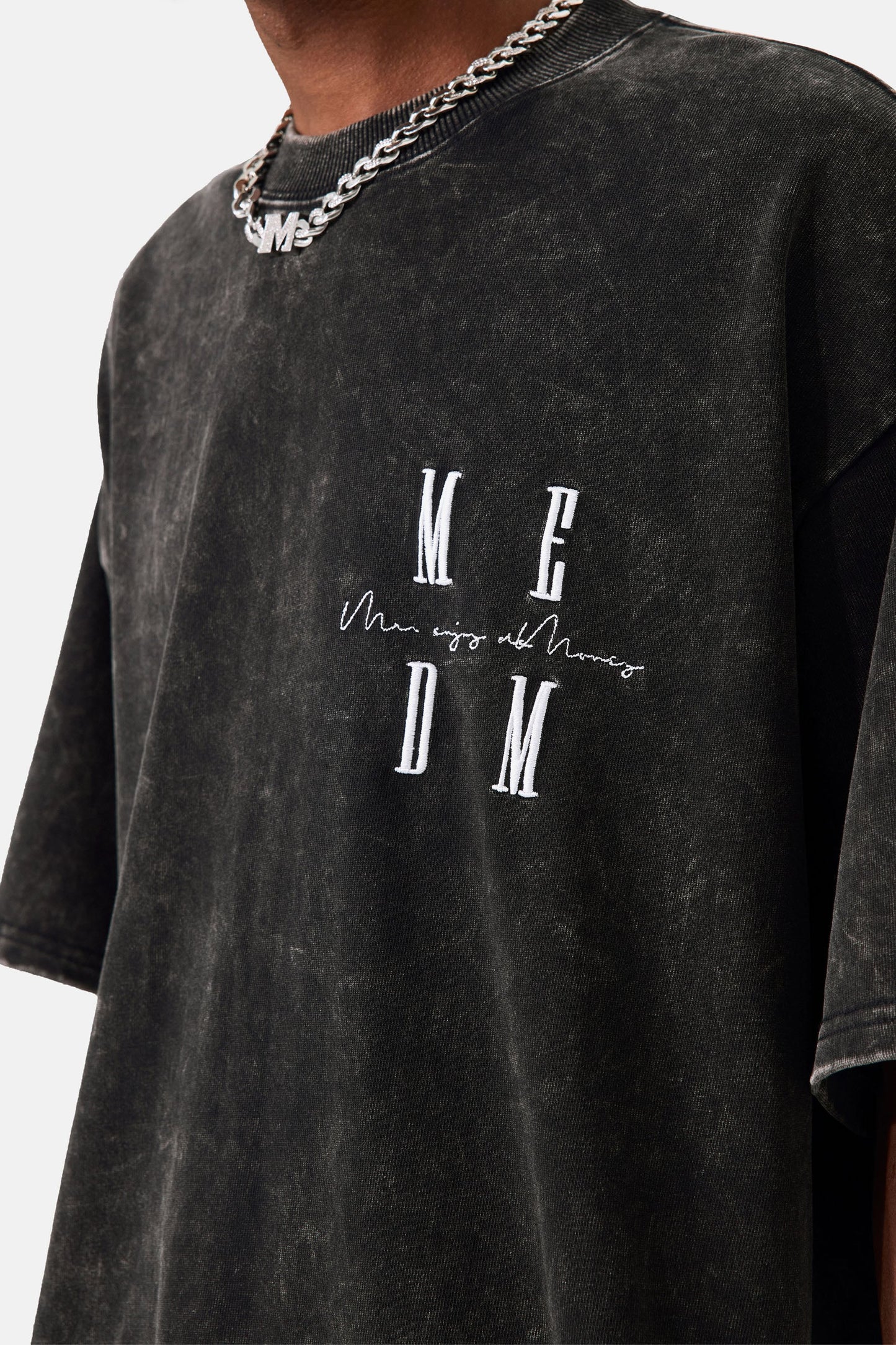 MEDM 워시드 티셔츠 