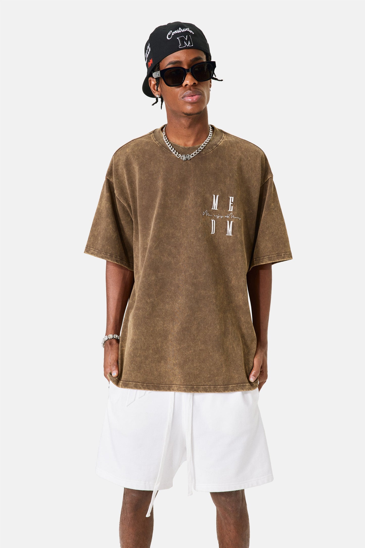 MEDM 워시드 티셔츠 