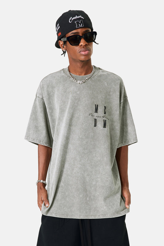 MEDM 워시드 티셔츠 