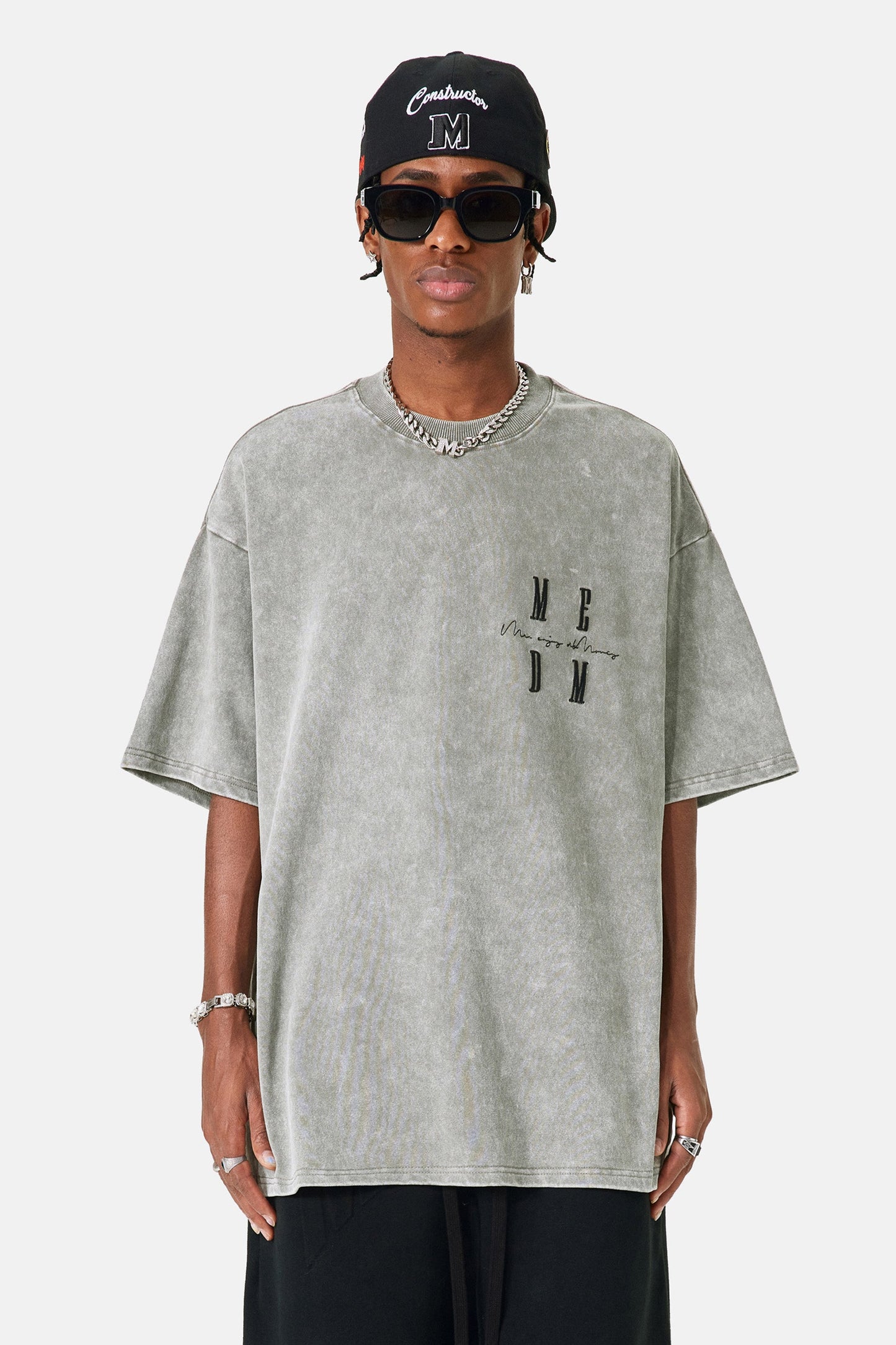 MEDM 워시드 티셔츠 