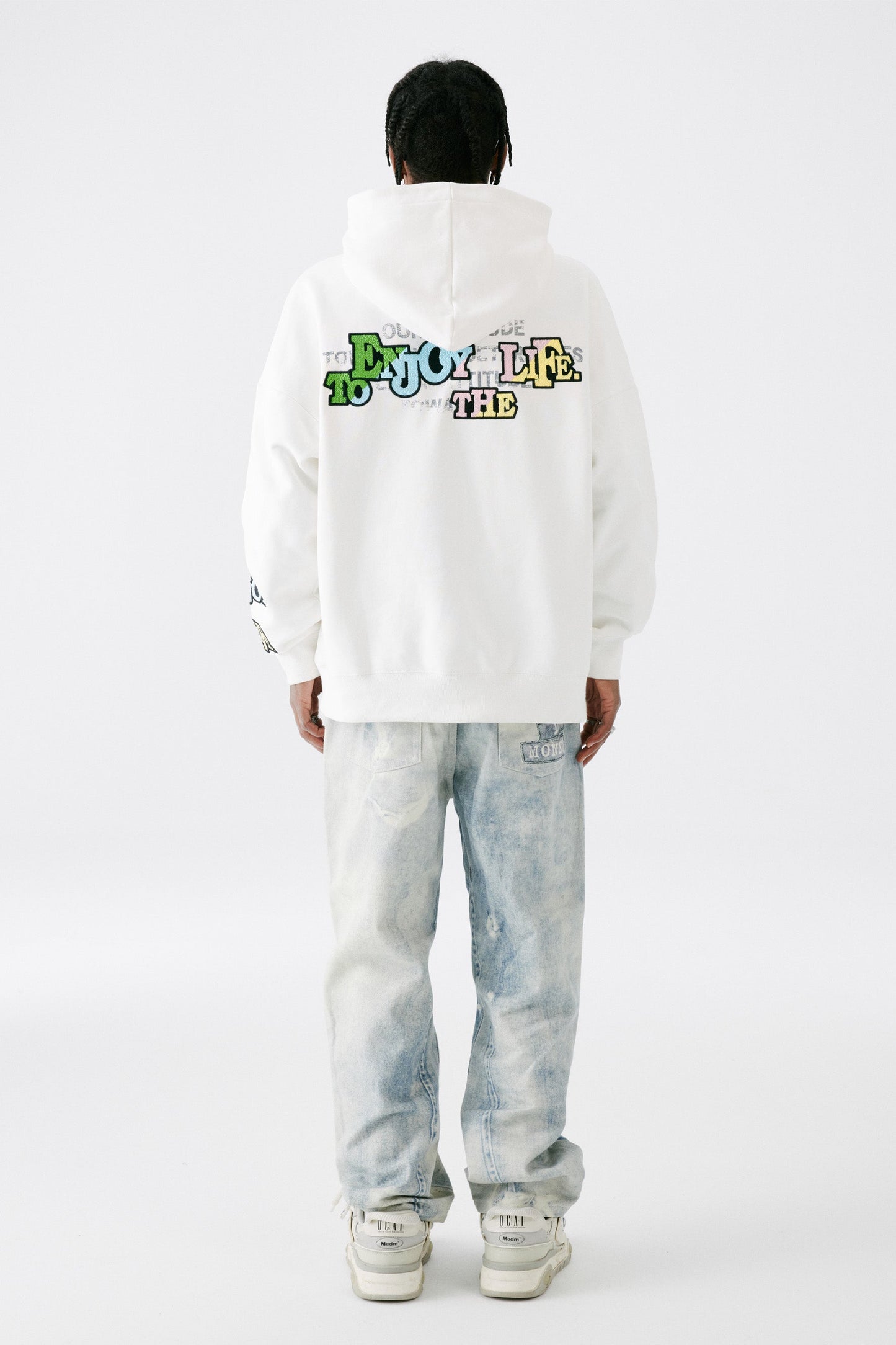 MEDM 자수 로고 후디