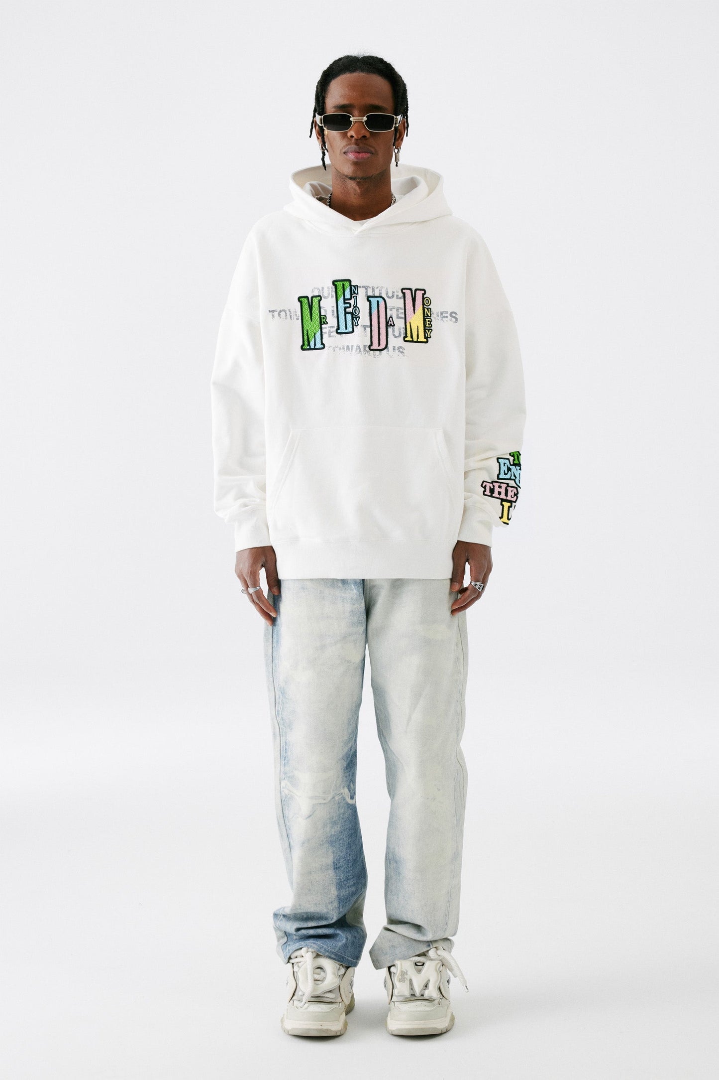 MEDM 자수 로고 후디