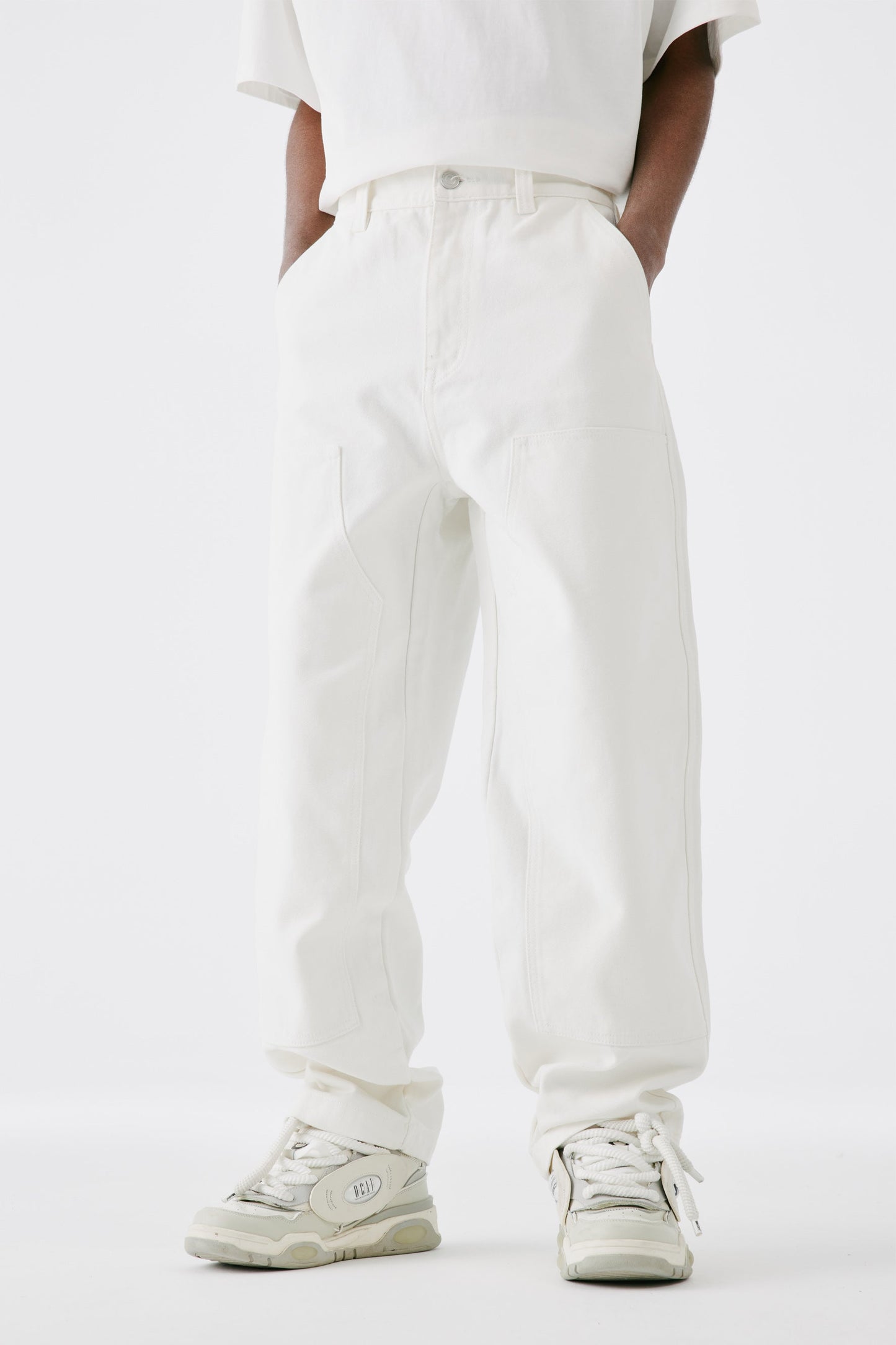 MEDM 루즈 스트레이트 레그 팬츠