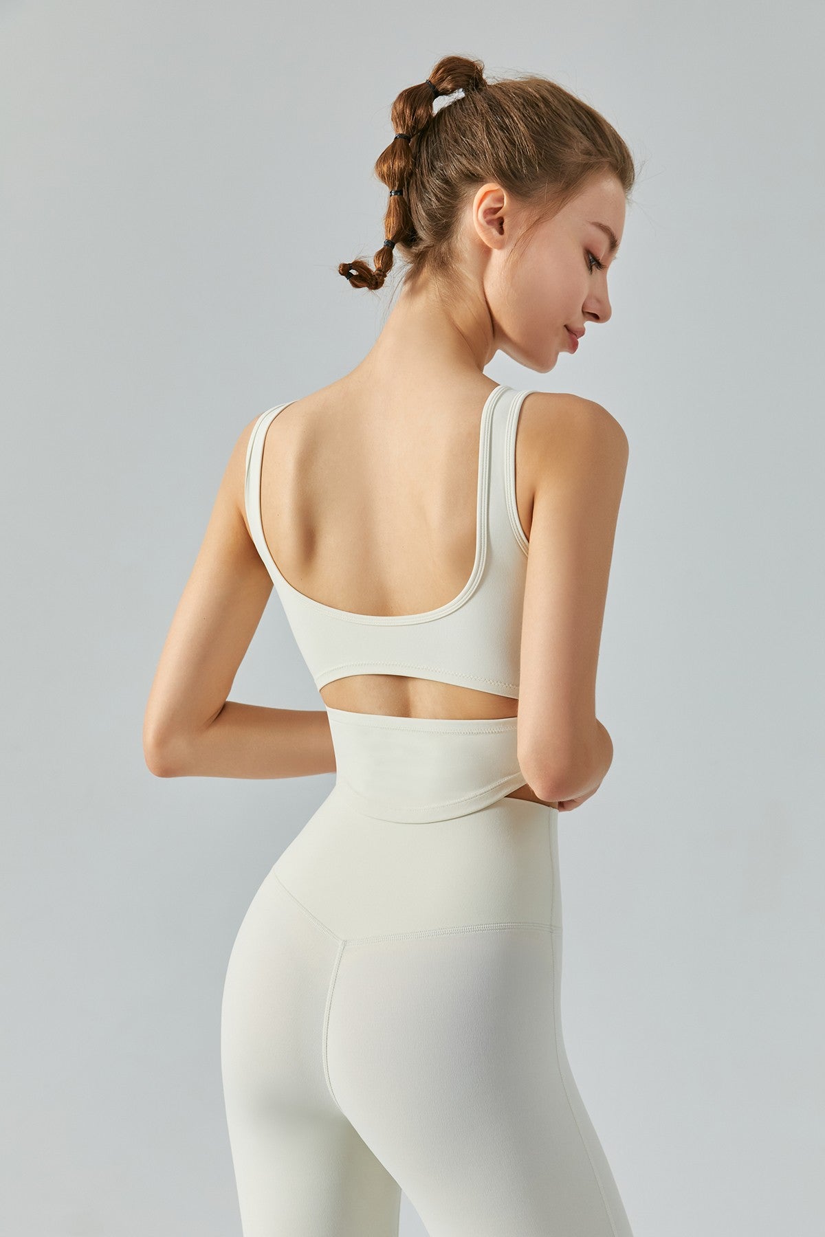 Open Back Bustier Crop Top