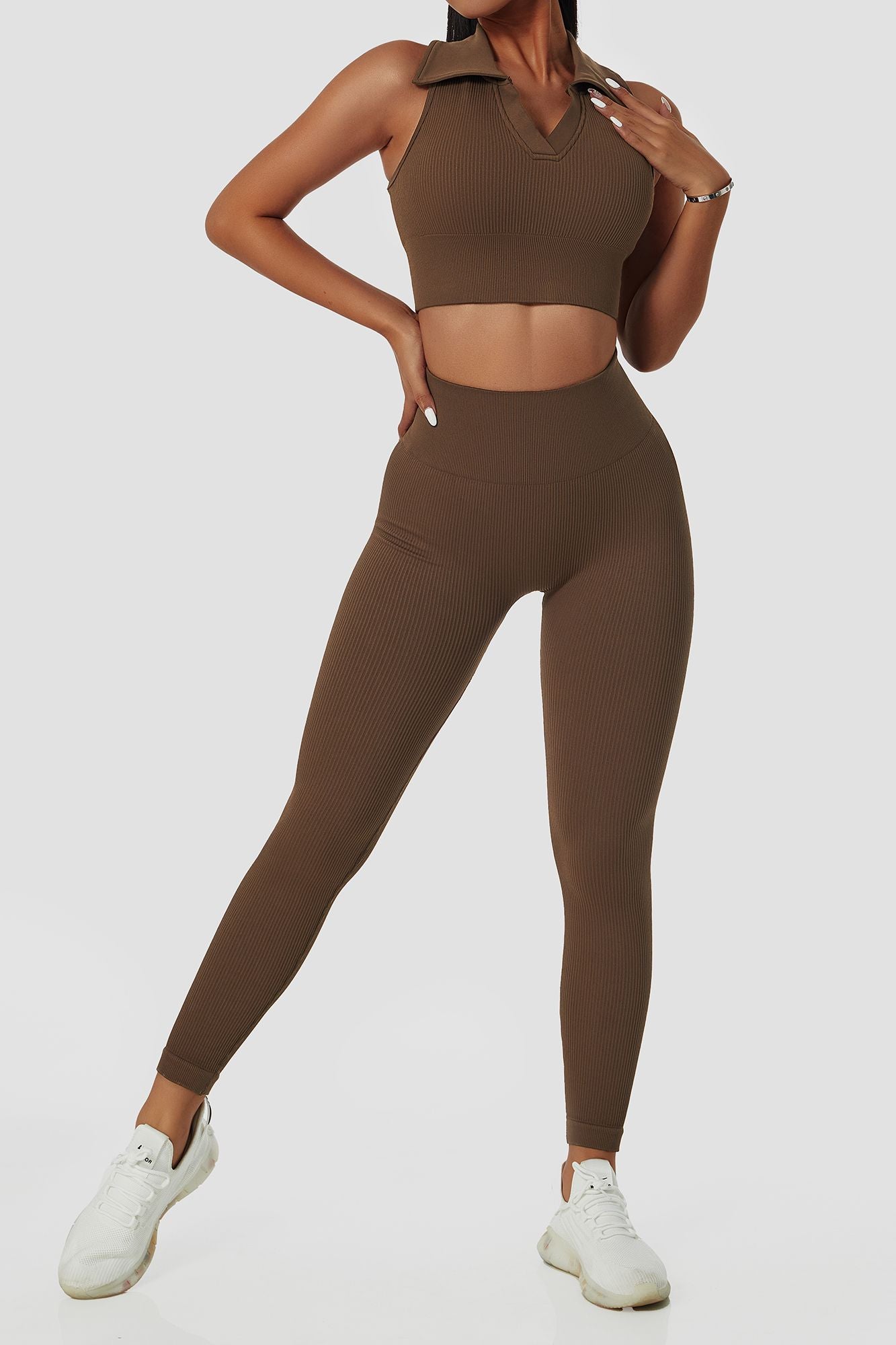 Ribbed Seamless Workout Leggings