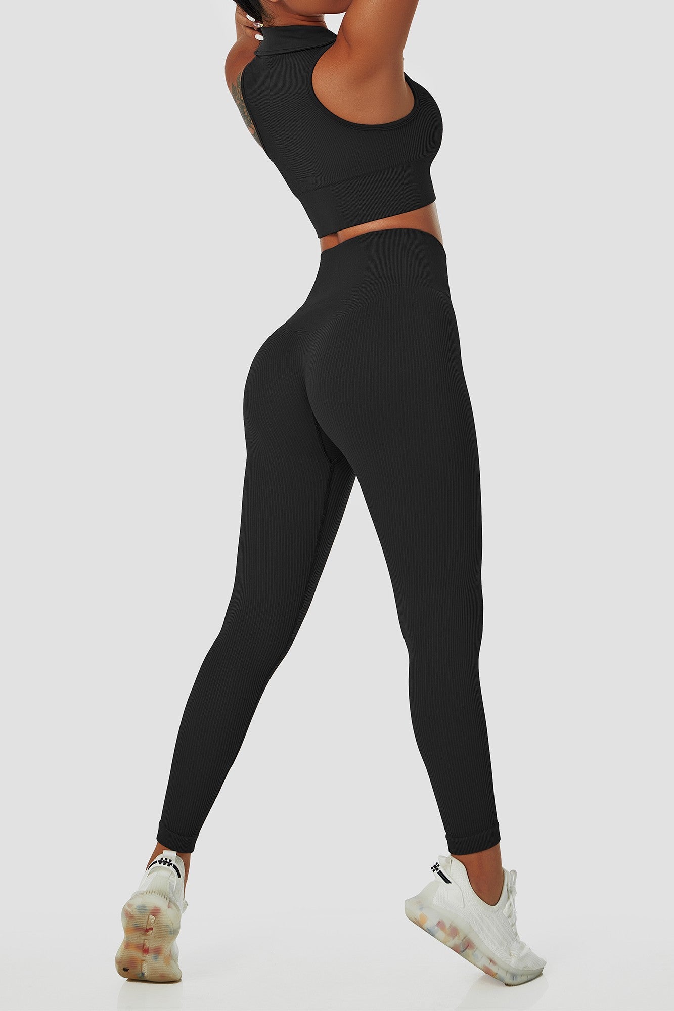 Ribbed Seamless Workout Leggings