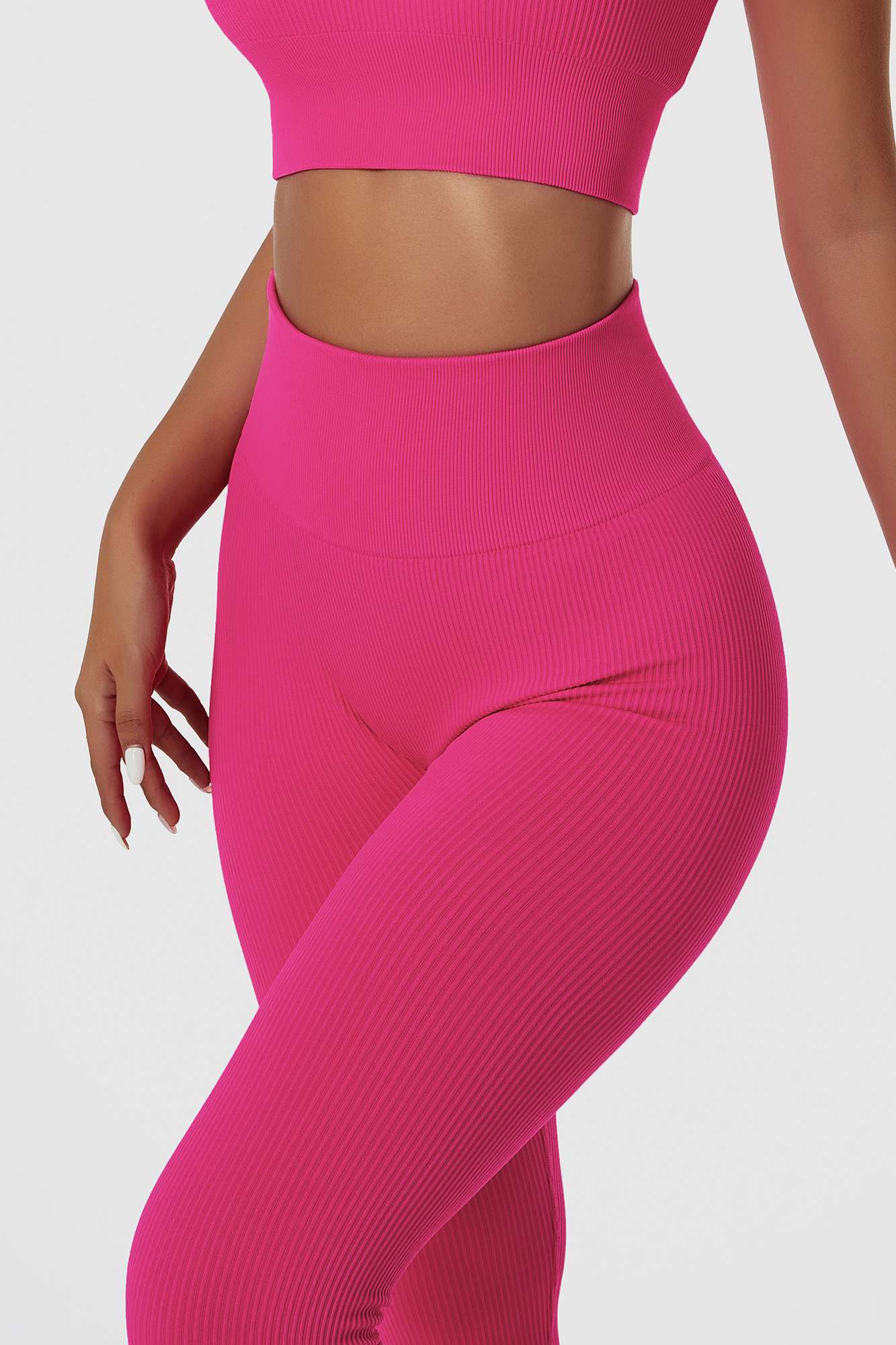 Ribbed Seamless Workout Leggings