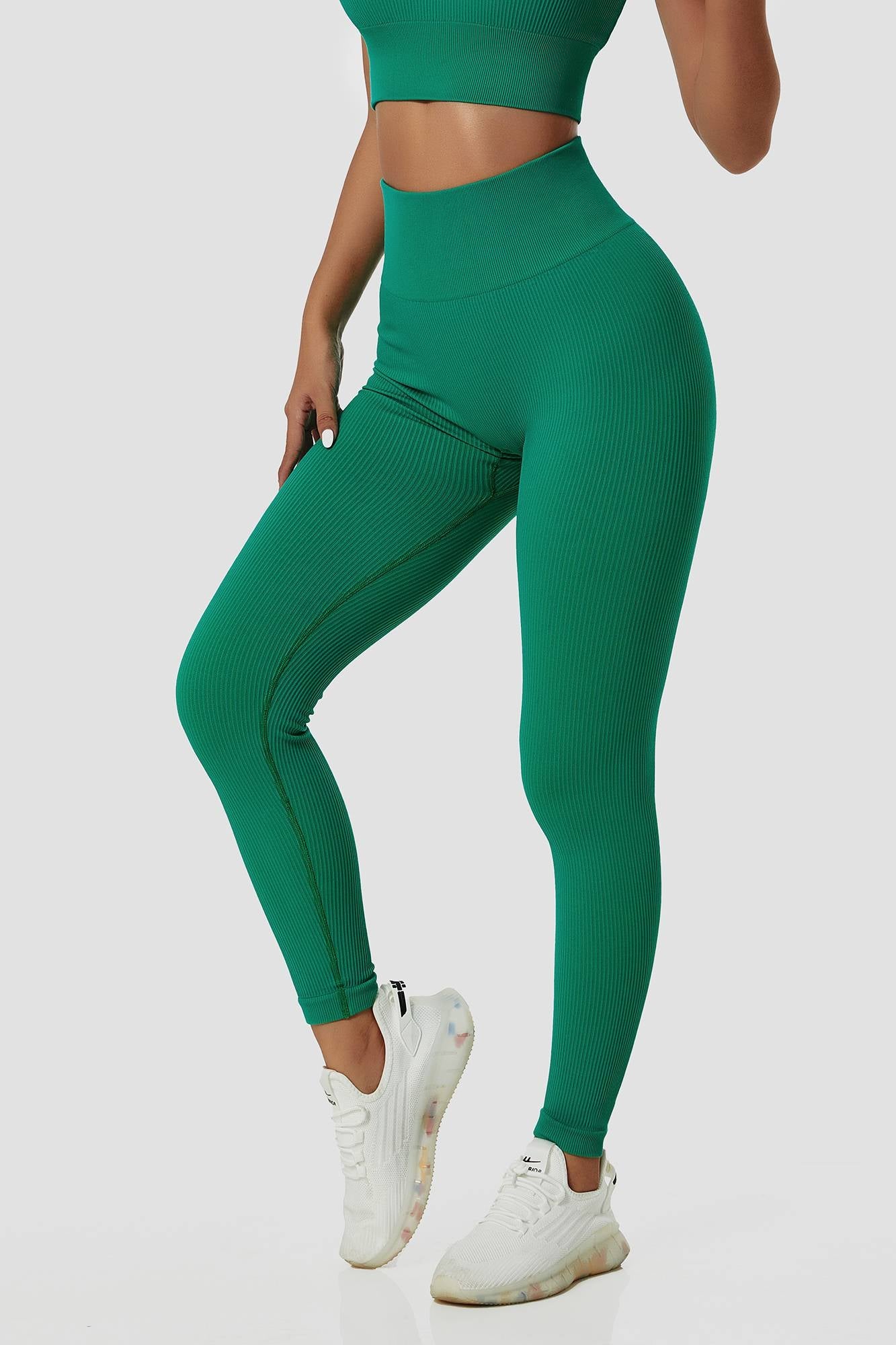 Ribbed Seamless Workout Leggings