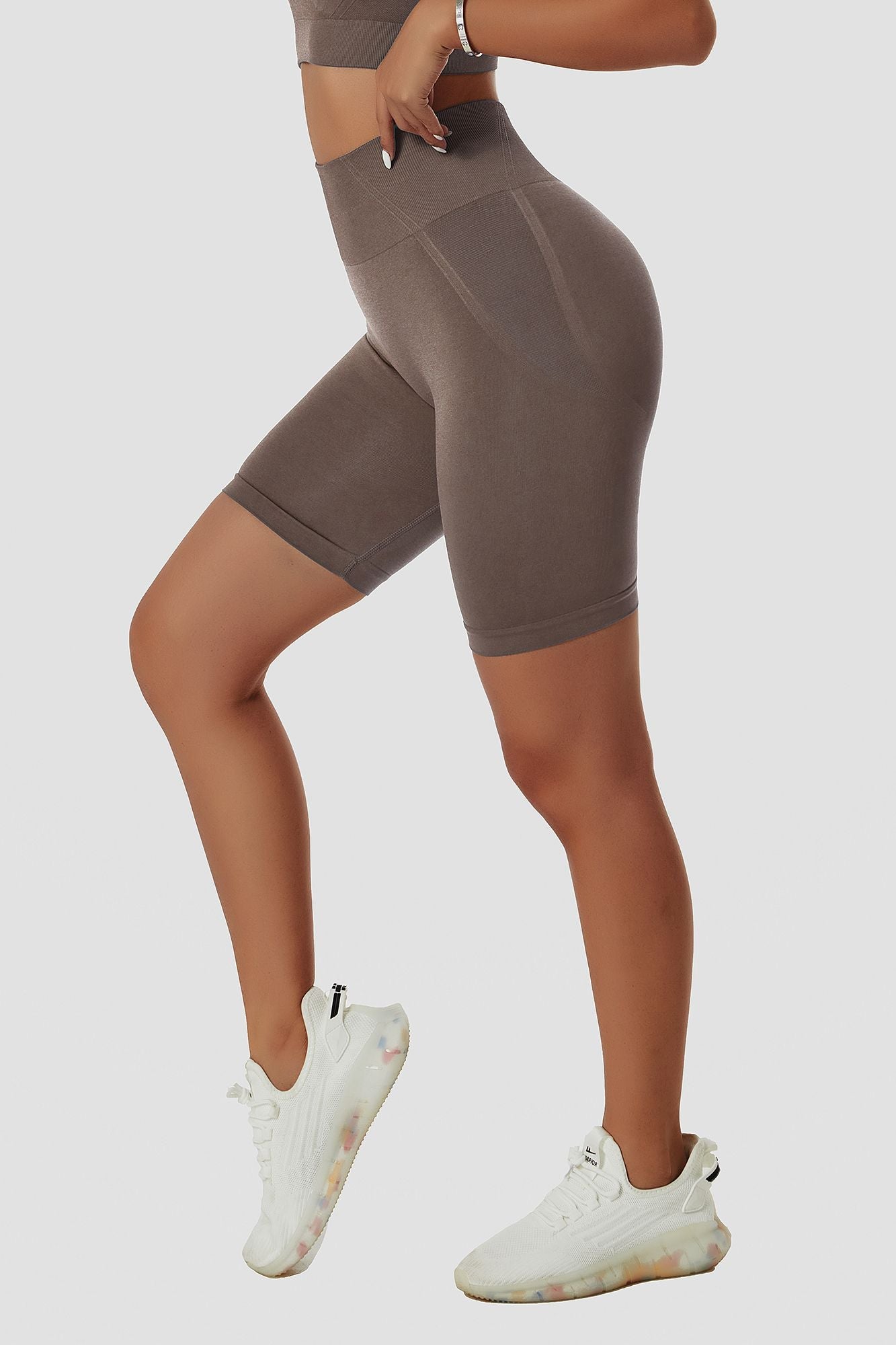 Seamless High Waist Scrunch Biker Shorts