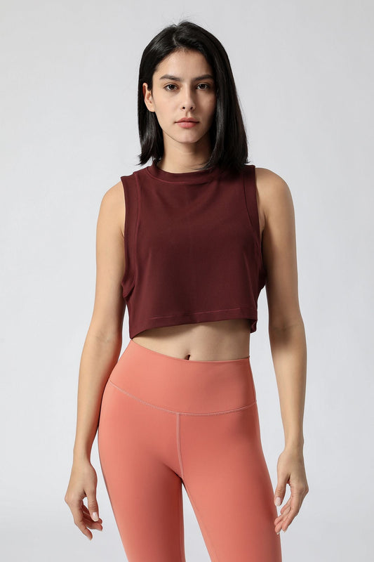 Sleeveless Cropped Tank Tops