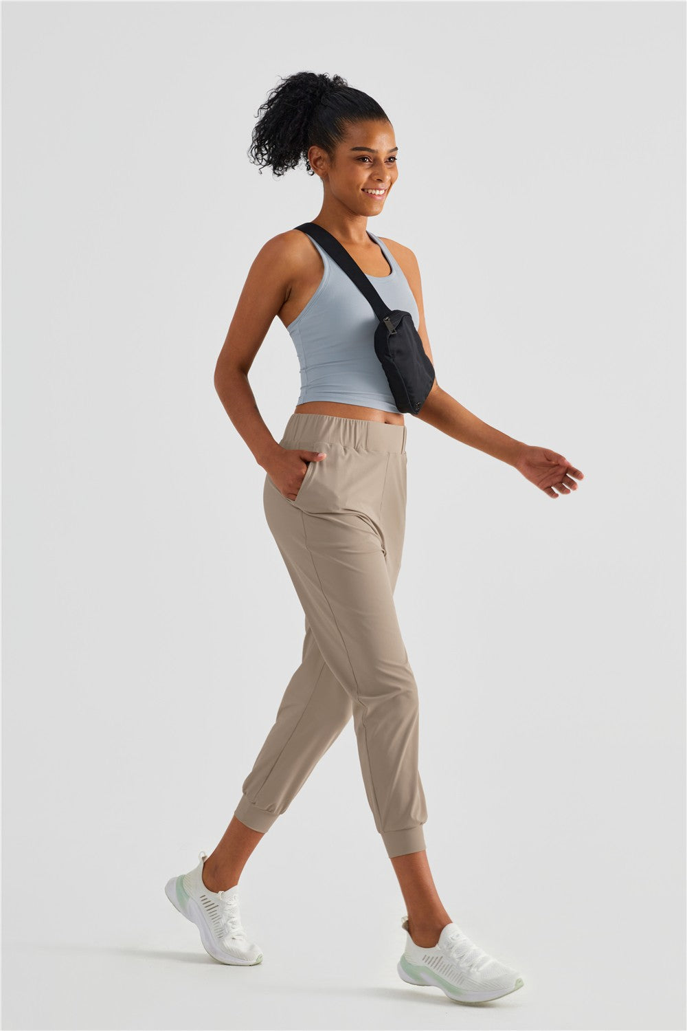 UPF 50+ Tapered Crop Pants with Pockets