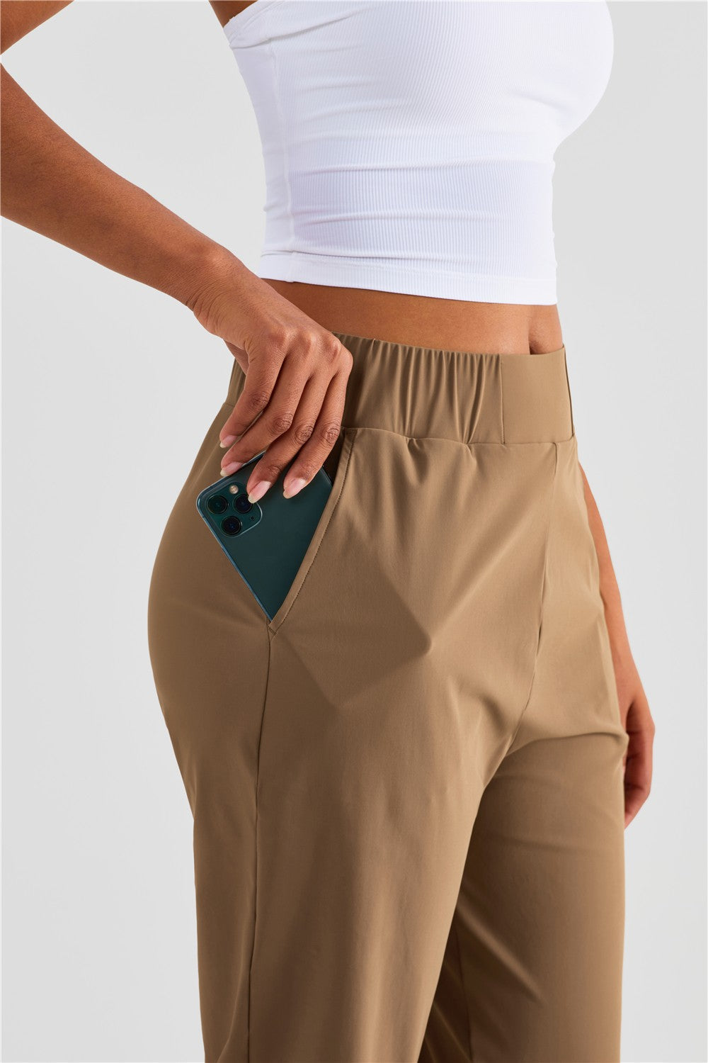 UPF 50+ Tapered Crop Pants with Pockets