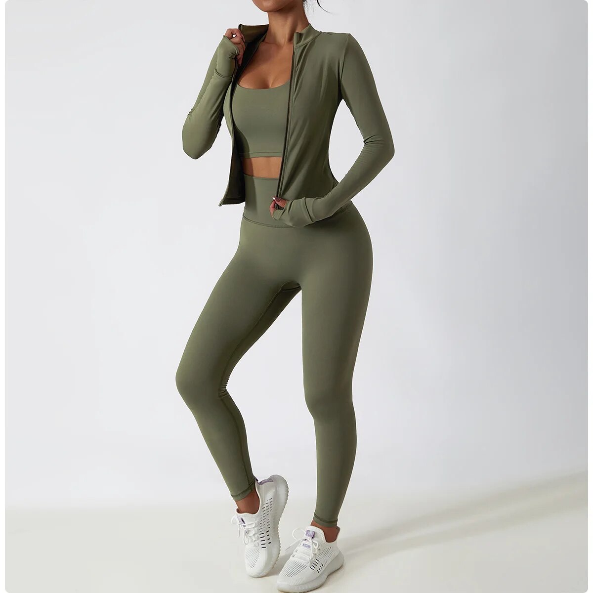 Viral Zip Longsleeve & Leggings Set