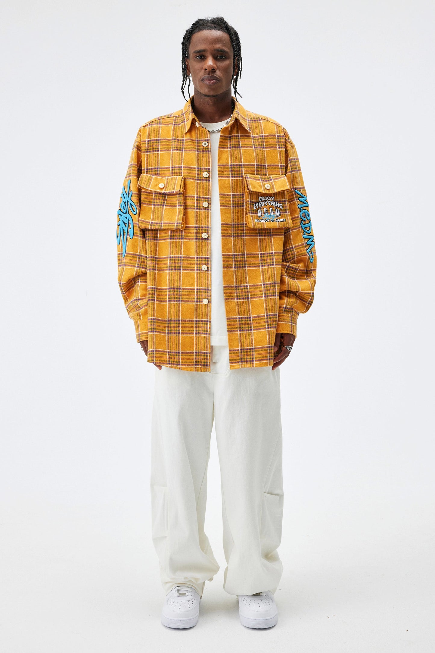 MEDM 플레이드 셔츠