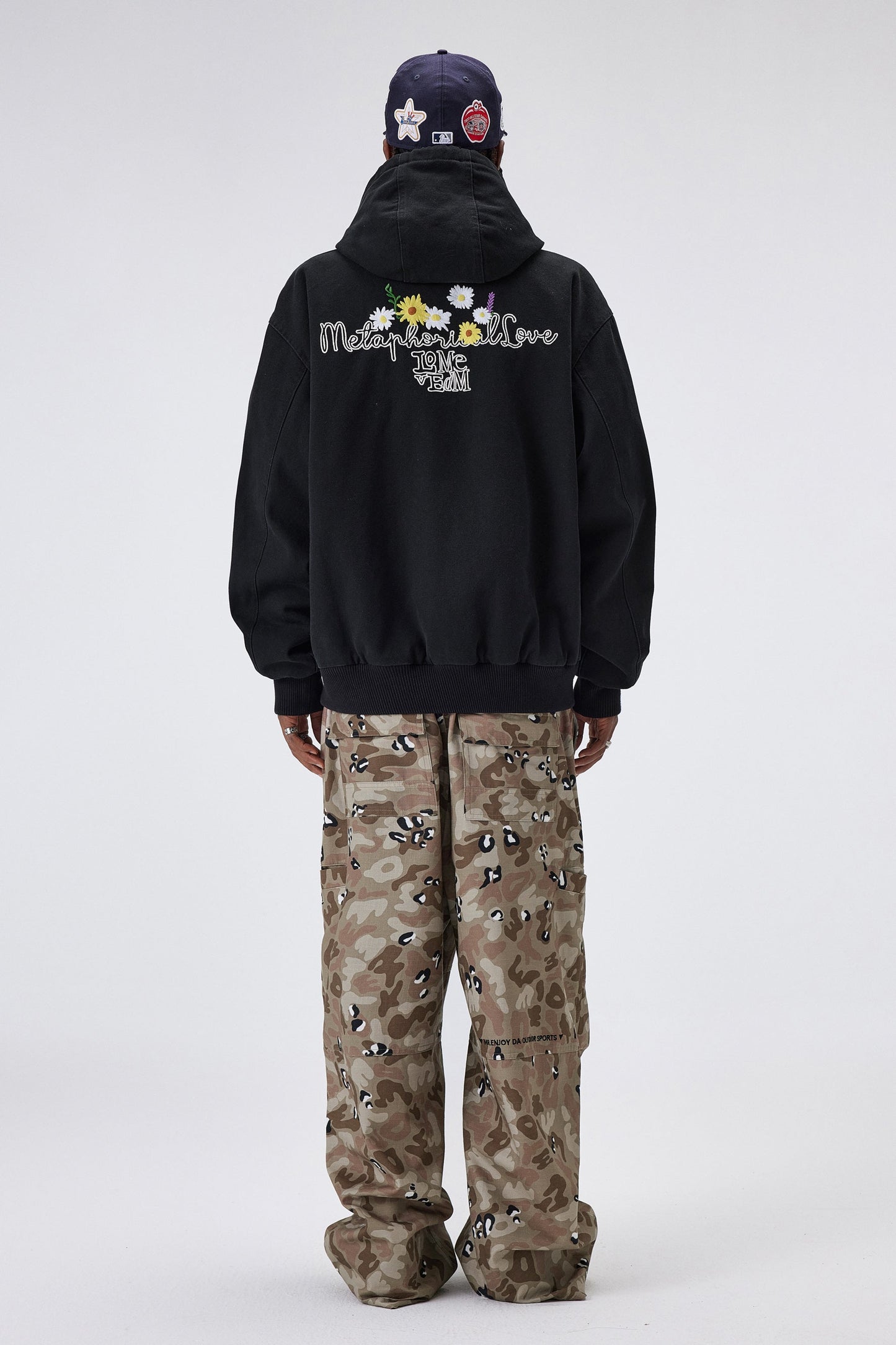 MEDM 퀼티드 지퍼 후디