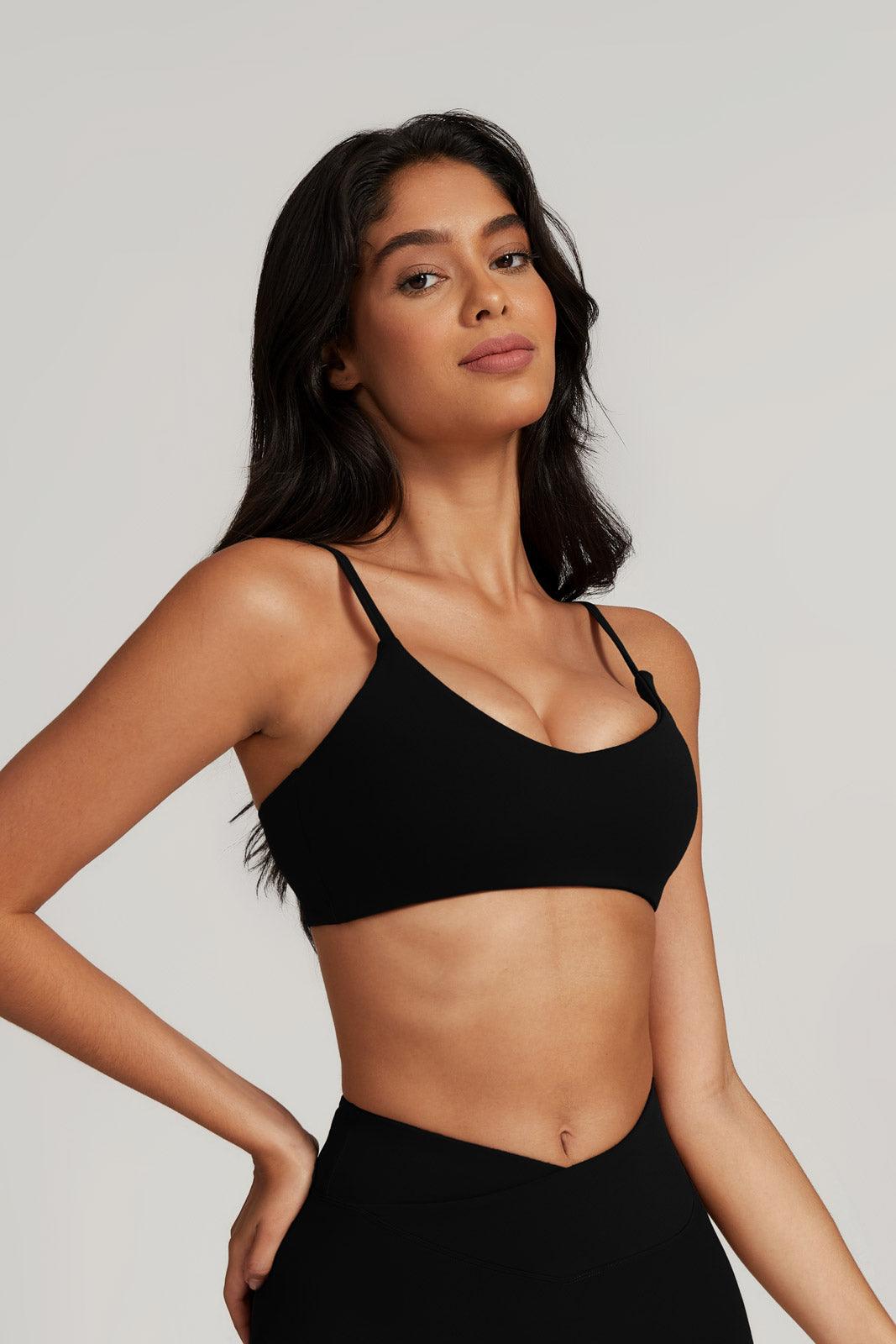 Zoe Sports Bra & Shorts Set - Black