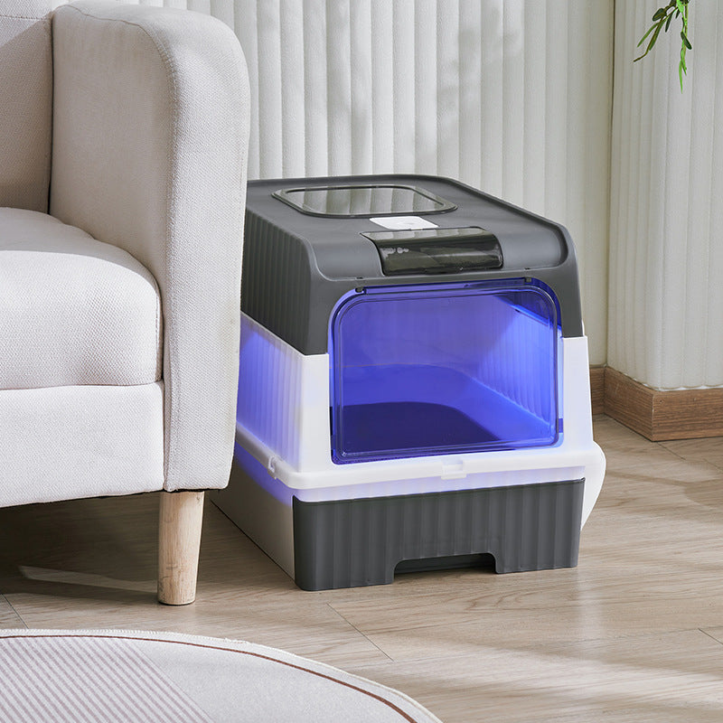 Ultraviolet Sterilization Fully Enclosed Drawer Cat Litter Box