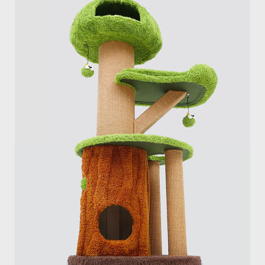 Tree Hole Cat Tree Cat Nest Integrated Multi-layered Cat Tower