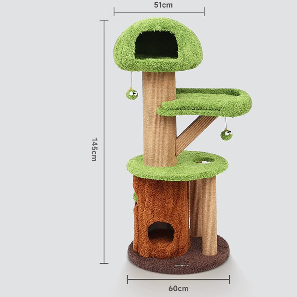 Tree Hole Cat Tree Cat Nest Integrated Multi-layered Cat Tower