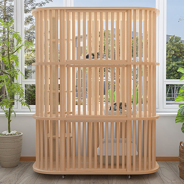 Solid Wood Multi-layer Large Space Luxury Cattery Cat Villa