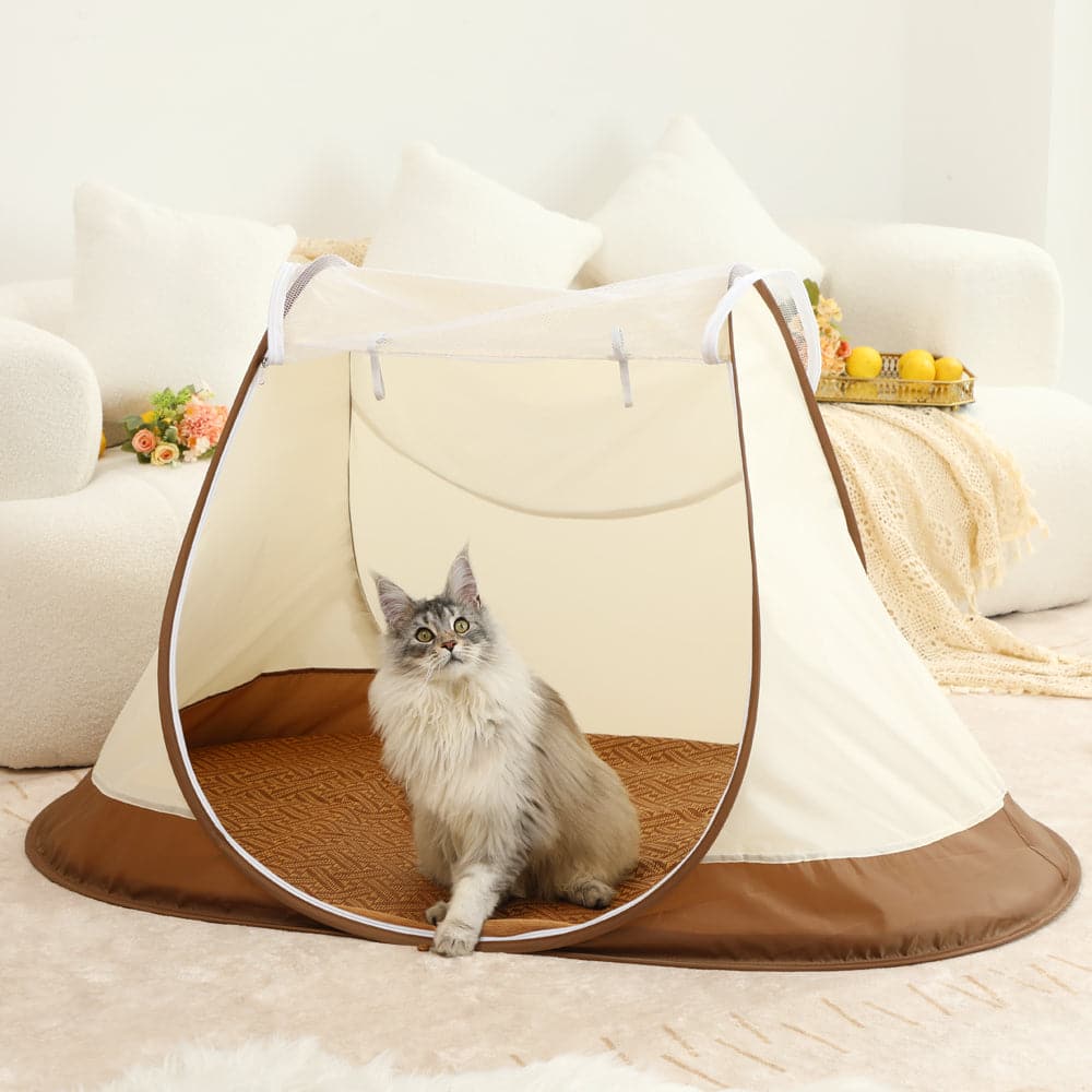 Oxford Outdoor and Indoor Waterproof Cloth Pet Tent Beige/Blue/Green