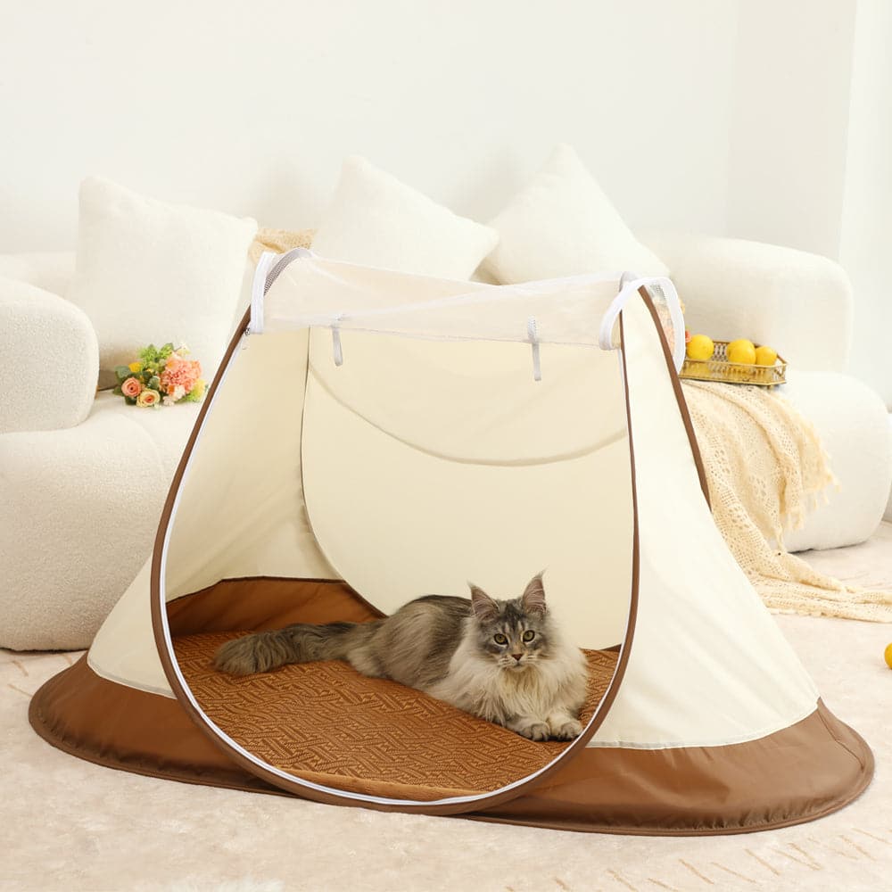 Oxford Outdoor and Indoor Waterproof Cloth Pet Tent Beige/Blue/Green