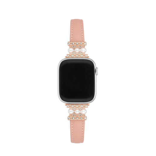 Pearl Touch Leather Apple Watch Bracelet