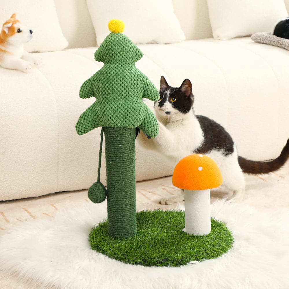 クリスマスツリー サイザル 猫用爪とぎポスト 58cm