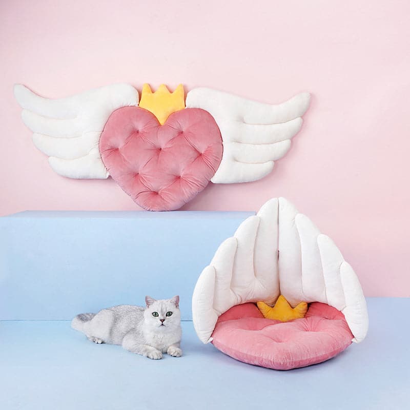 Angel Wing Love Cat Sleeping Mat Cute Cat Nest Mat